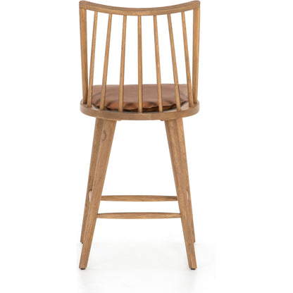 Lewis Windsor Counter Stool by Four Hands. Made from unique in a transitional style.