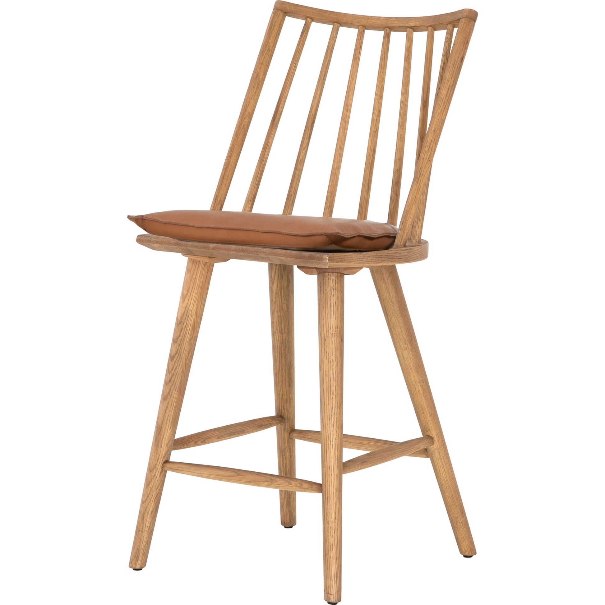 Lewis Windsor Counter Stool by Four Hands. Made from unique in a transitional style.