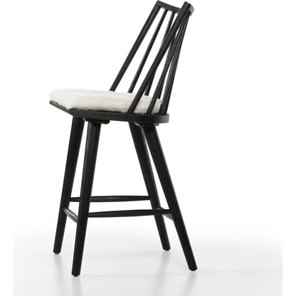 Lewis Windsor Counter Stool by Four Hands. Made from unique in a transitional style.