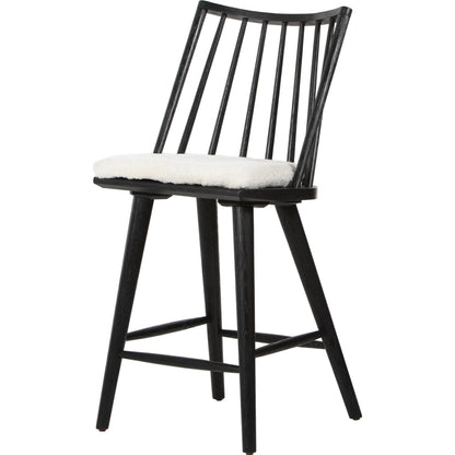 Lewis Windsor Counter Stool by Four Hands. Made from unique in a transitional style.