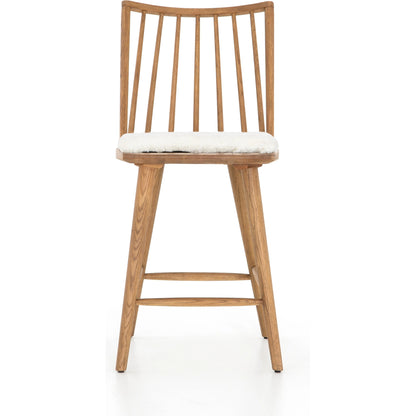Lewis Windsor Counter Stool by Four Hands. Made from unique in a transitional style.