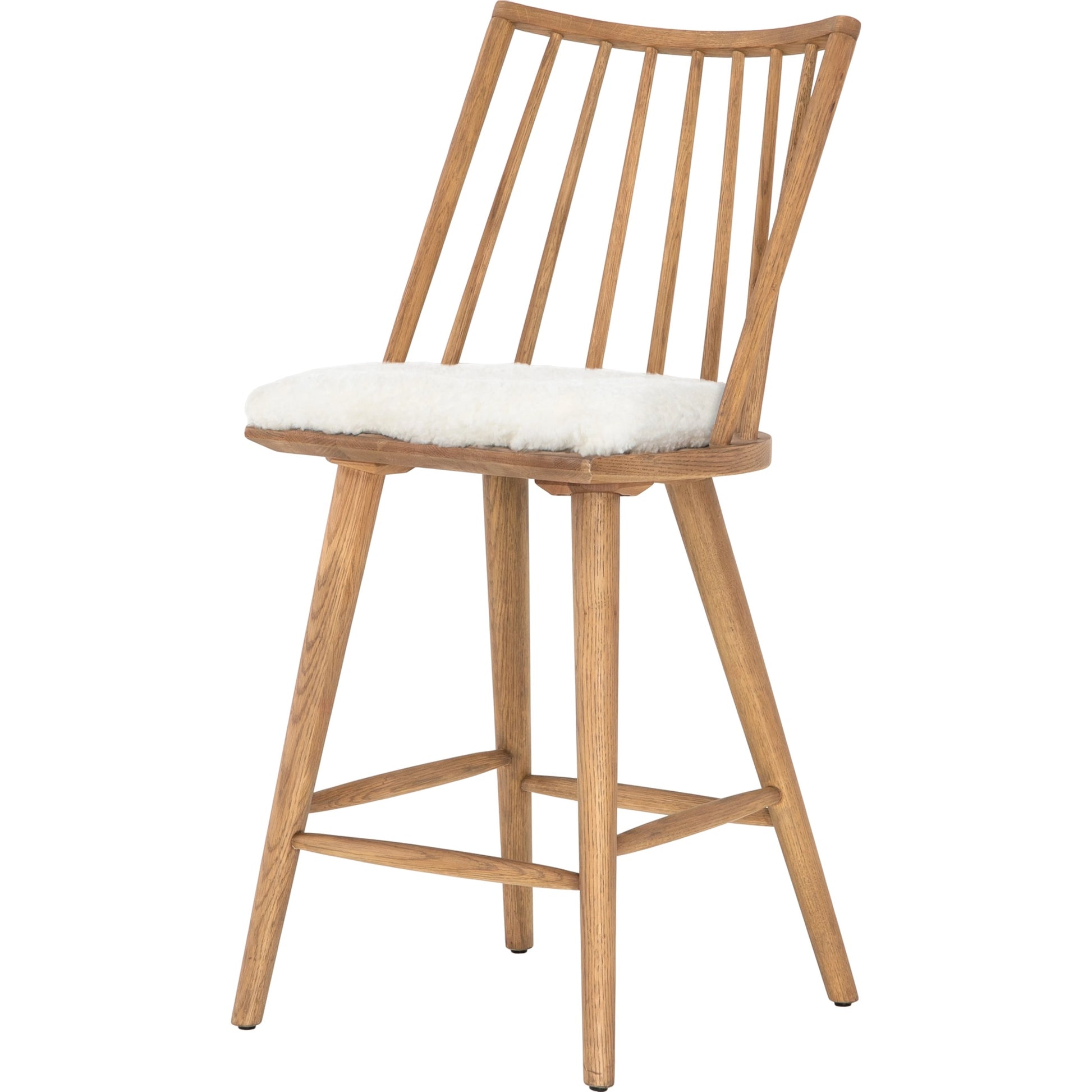 Lewis Windsor Counter Stool by Four Hands. Made from unique in a transitional style.