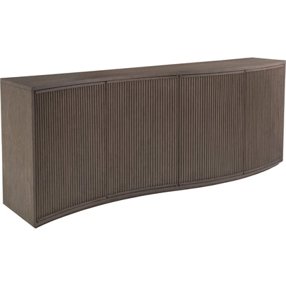 Mavericks Media Console by Artistica Home in cappuccino gray oak. Made from unique in a modern style.