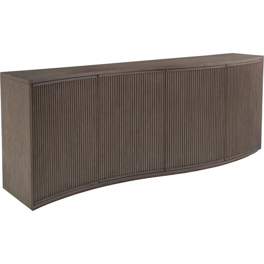 Mavericks Media Console by Artistica Home in cappuccino gray oak. Made from unique in a modern style.