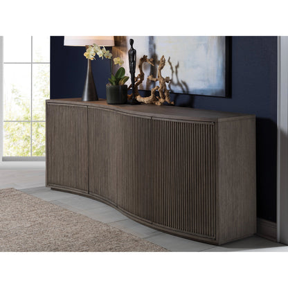Mavericks Media Console by Artistica Home in cappuccino gray oak. Made from unique in a modern style.