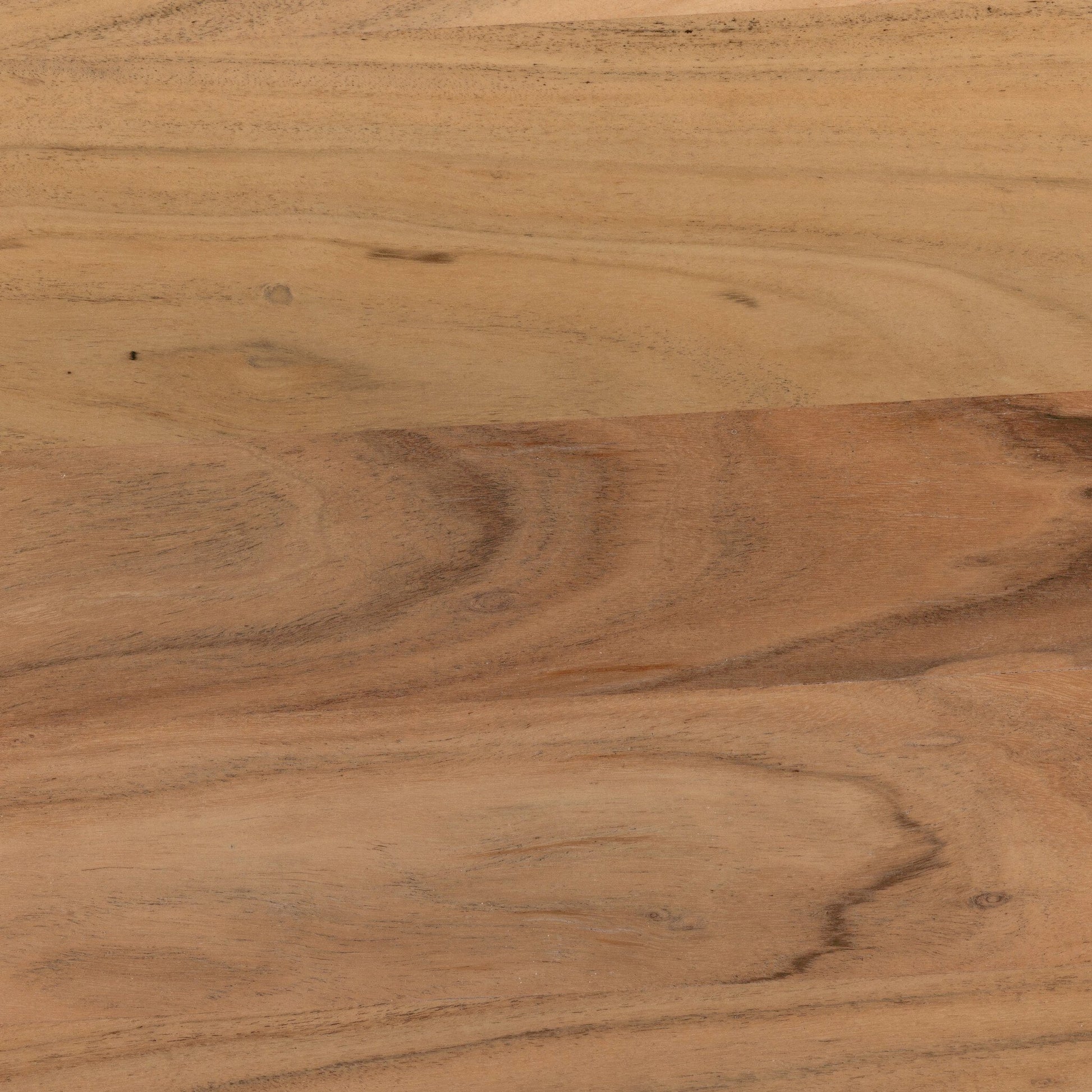 Atmore End Table by Four Hands in natural acacia. Made from thin acacia veneer, solid acacia in a modern style.