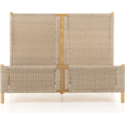 Liza Bed by Four Hands in toasted sungkai, vintage natural. Made from 100% polyethylene, solid sungkai in a modern style.