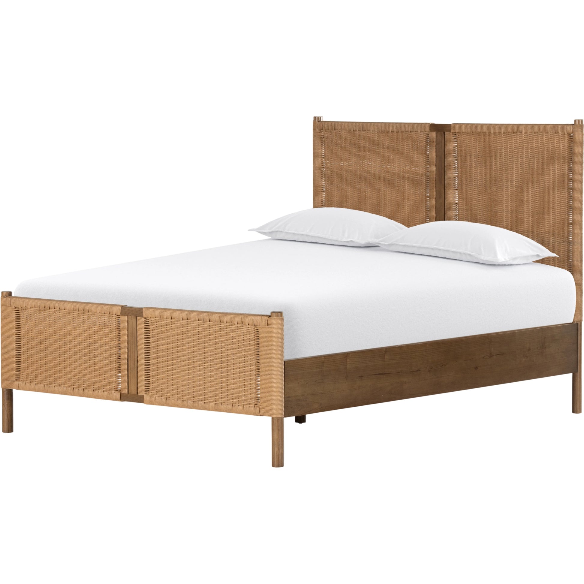 Liza Bed by Four Hands in toasted sungkai, vintage natural. Made from 100% polyethylene, solid sungkai in a modern style.