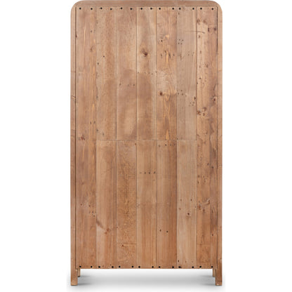 Everson Cabinet by Four Hands in scrubbed teak. Made from solid mixed reclaimed wood in a cottage & farmhouse style.