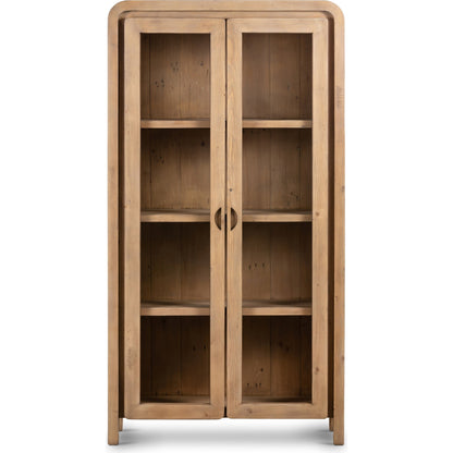 Everson Cabinet by Four Hands in scrubbed teak. Made from solid mixed reclaimed wood in a cottage & farmhouse style.