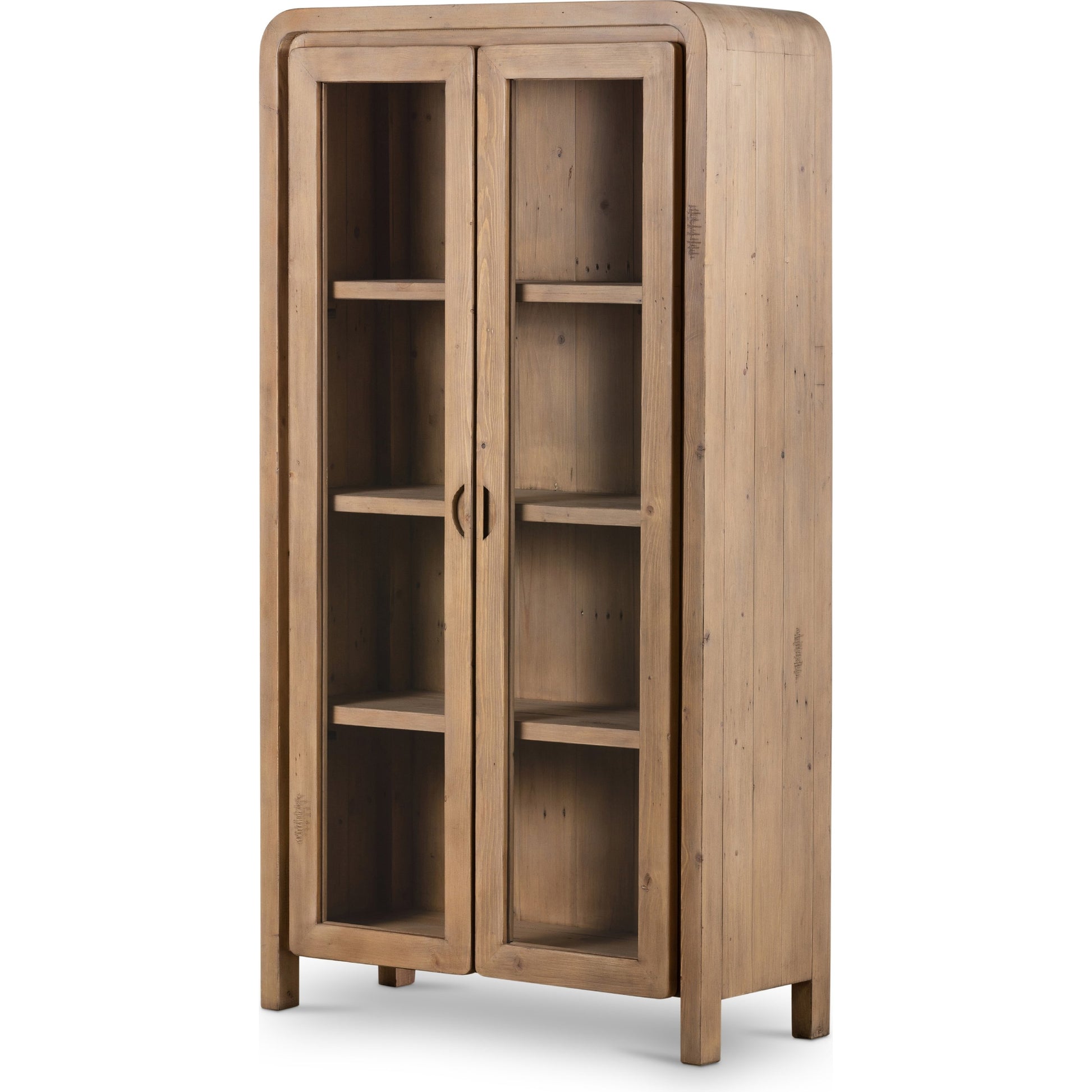 Everson Cabinet by Four Hands in scrubbed teak. Made from solid mixed reclaimed wood in a cottage & farmhouse style.