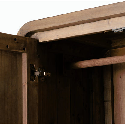 Everson Cabinet by Four Hands in scrubbed teak. Made from solid mixed reclaimed wood in a cottage & farmhouse style.