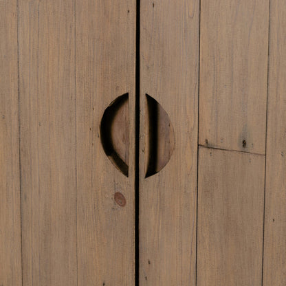 Everson Cabinet by Four Hands in scrubbed teak. Made from solid mixed reclaimed wood in a cottage & farmhouse style.