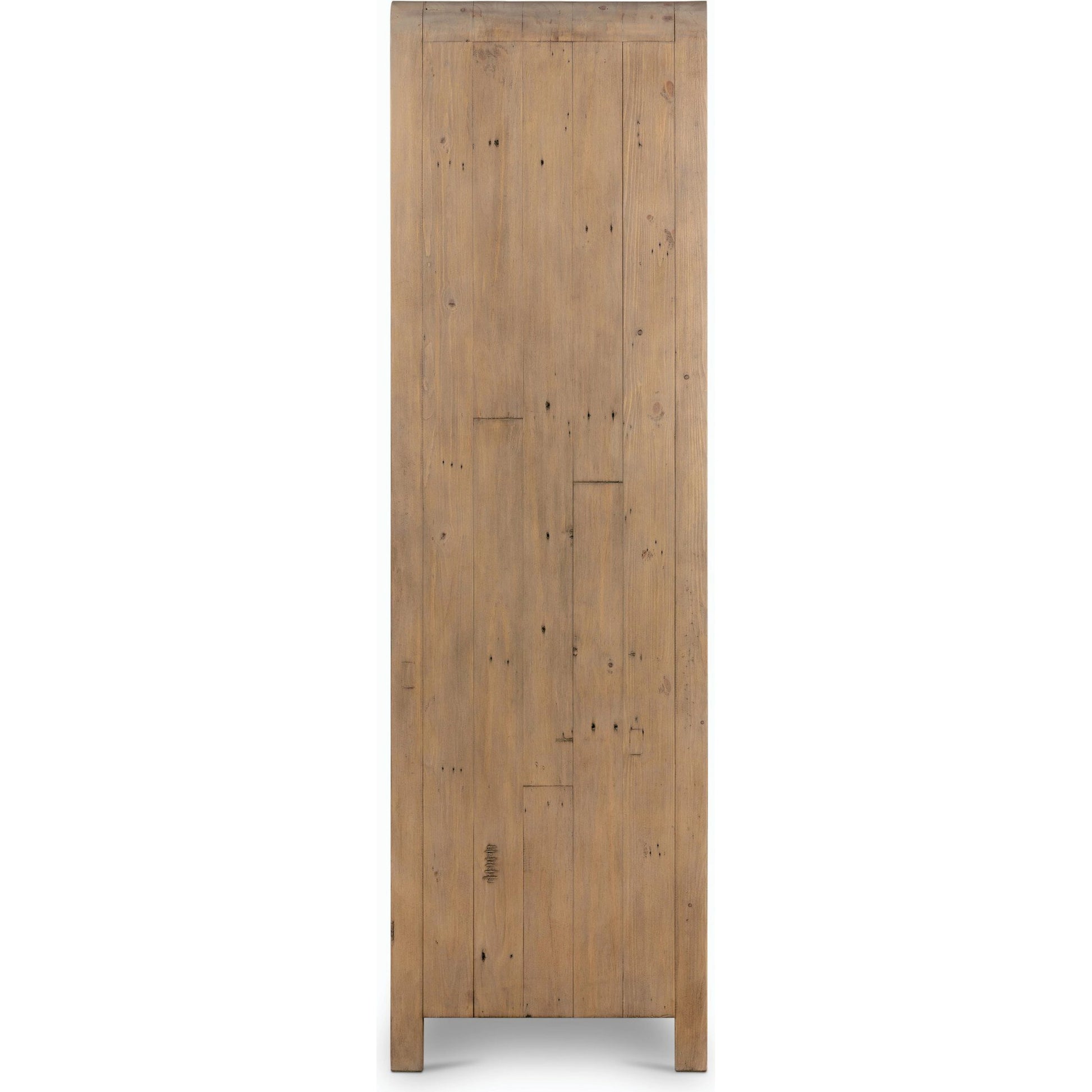 Everson Cabinet by Four Hands in scrubbed teak. Made from solid mixed reclaimed wood in a cottage & farmhouse style.