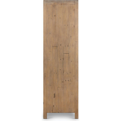 Everson Cabinet by Four Hands in scrubbed teak. Made from solid mixed reclaimed wood in a cottage & farmhouse style.