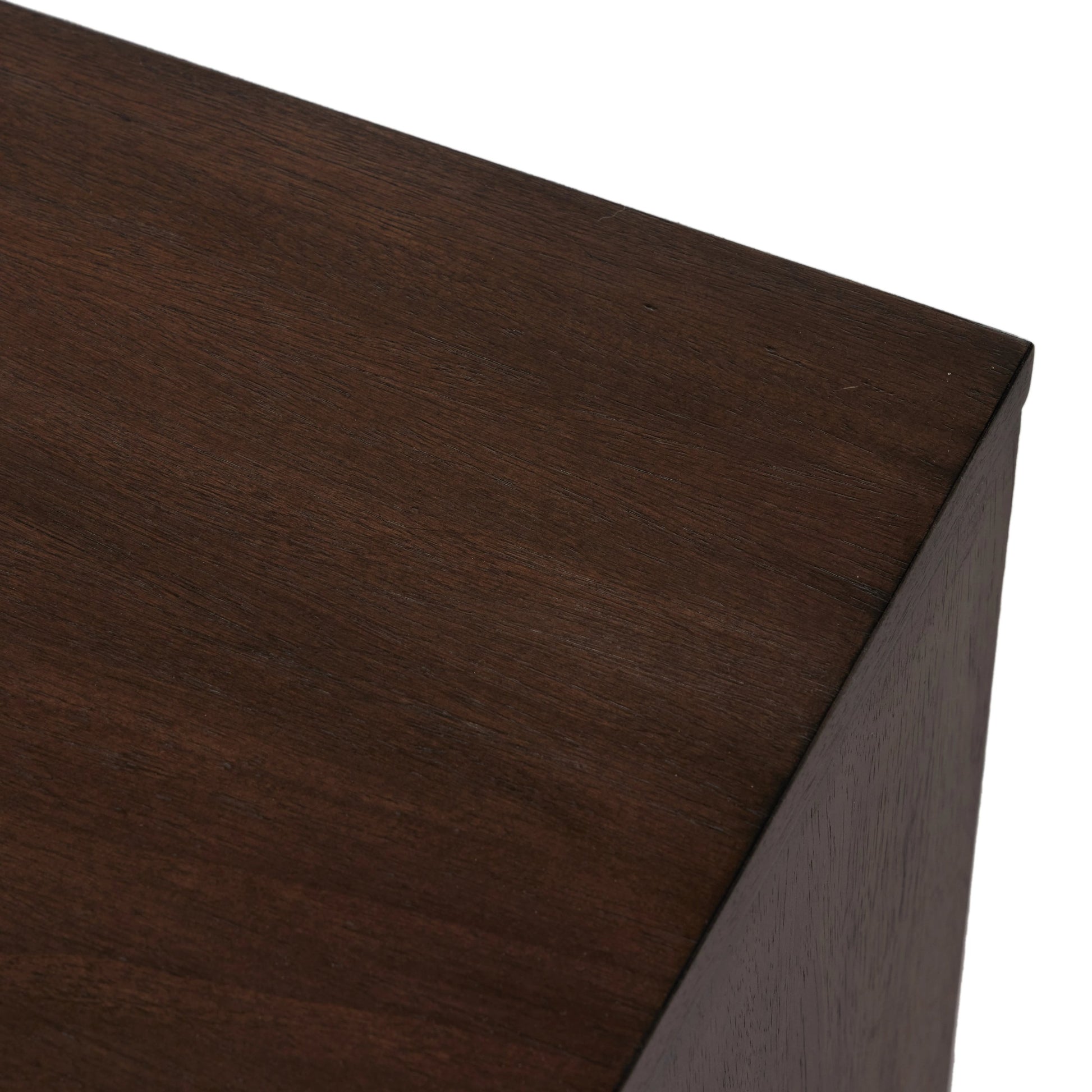 Castillo Media Console by Four Hands in chestnut parawood. Made from solid parawood, rubberwood veneer in a modern style.