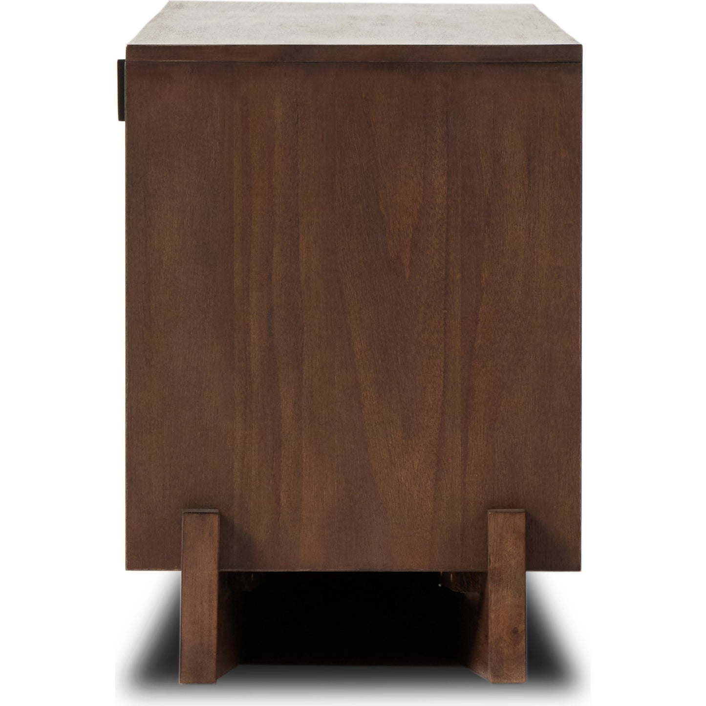 004 SI-2001080 | Additional Silo | Castillo Media Console by Four Hands in chestnut parawood. Made from solid parawood, rubberwood veneer in a modern style.
