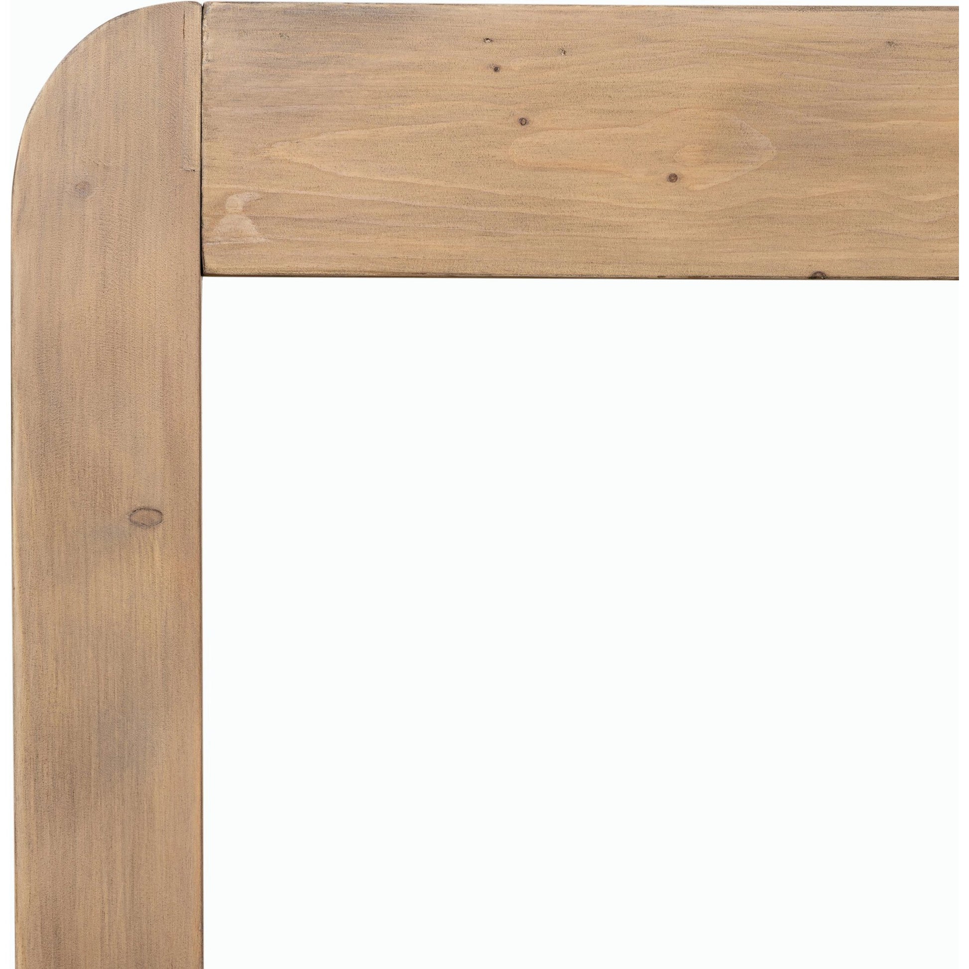 Everson Dining Table by Four Hands in scrubbed teak. Made from solid mixed reclaimed wood in a transitional style.