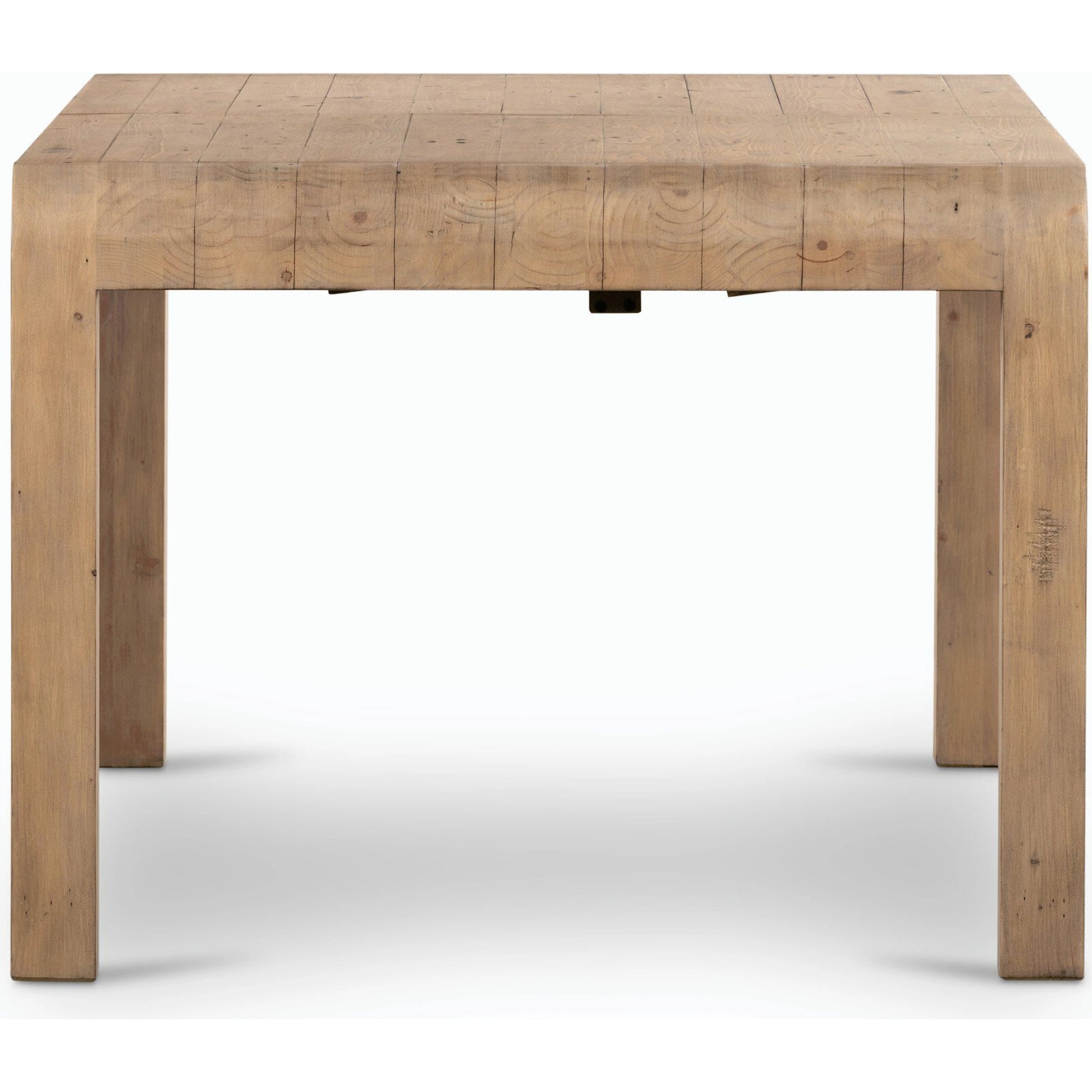 Everson Dining Table by Four Hands in scrubbed teak. Made from solid mixed reclaimed wood in a transitional style.