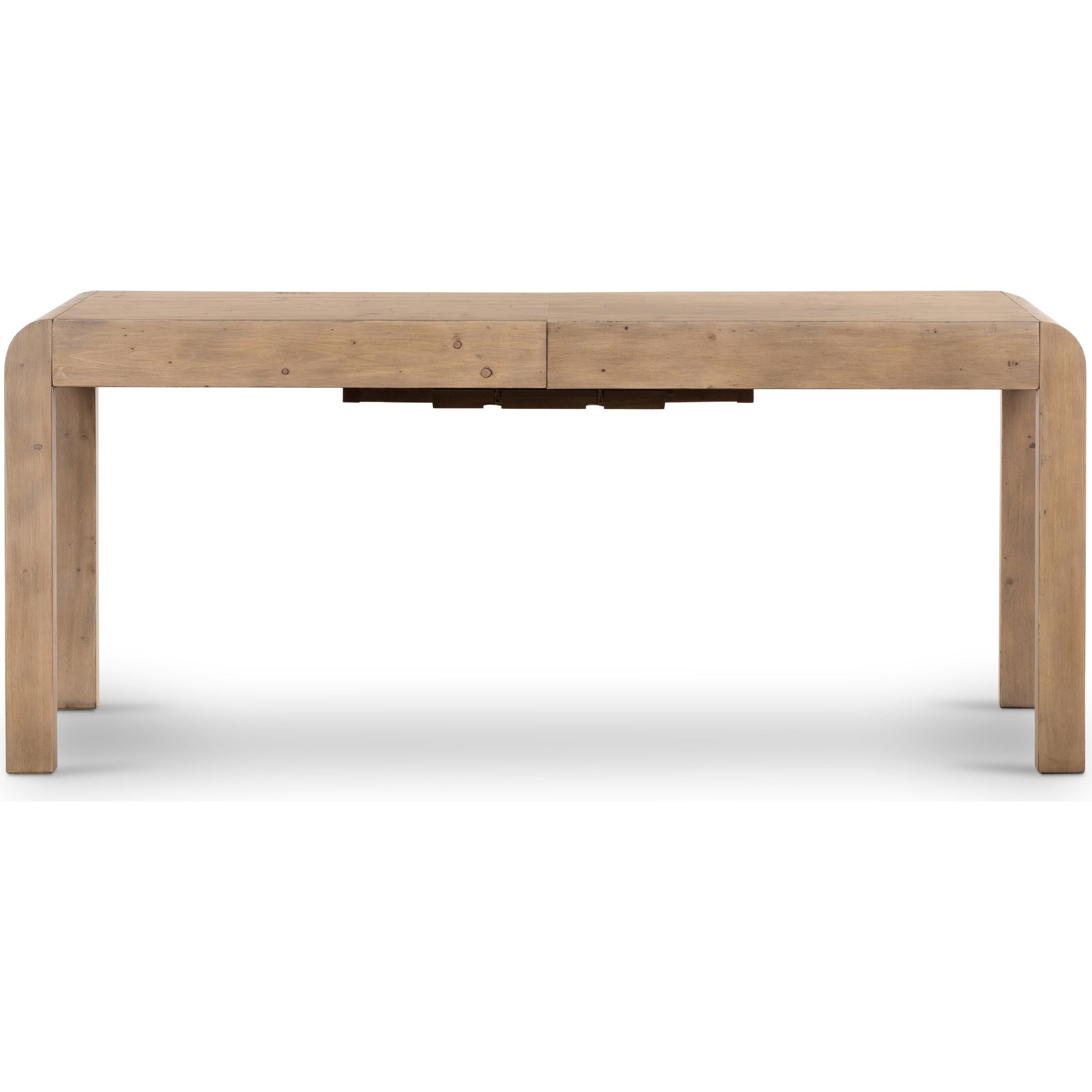 Everson Dining Table by Four Hands in scrubbed teak. Made from solid mixed reclaimed wood in a transitional style.