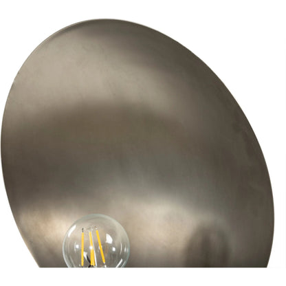 Lund Sconce by Four Hands in aged nickel. Made from brass in a unique style.