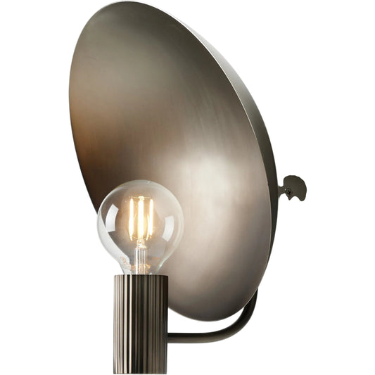 Lund Sconce by Four Hands in aged nickel. Made from brass in a unique style.