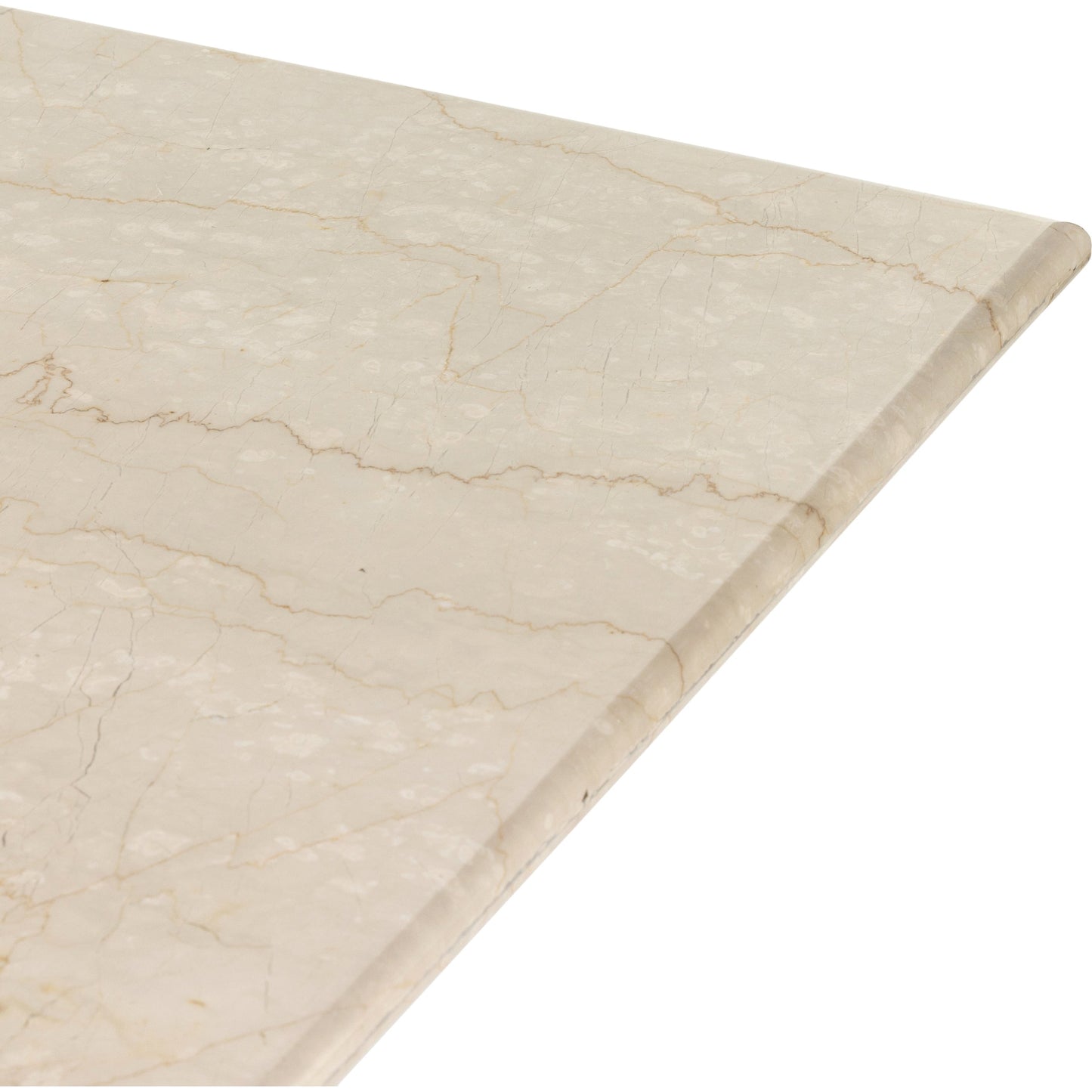 008 SI-1901547 | Additional Silo | Arum Dining Table by Four Hands in cream marble. Made from solid marble in a coastal style.
