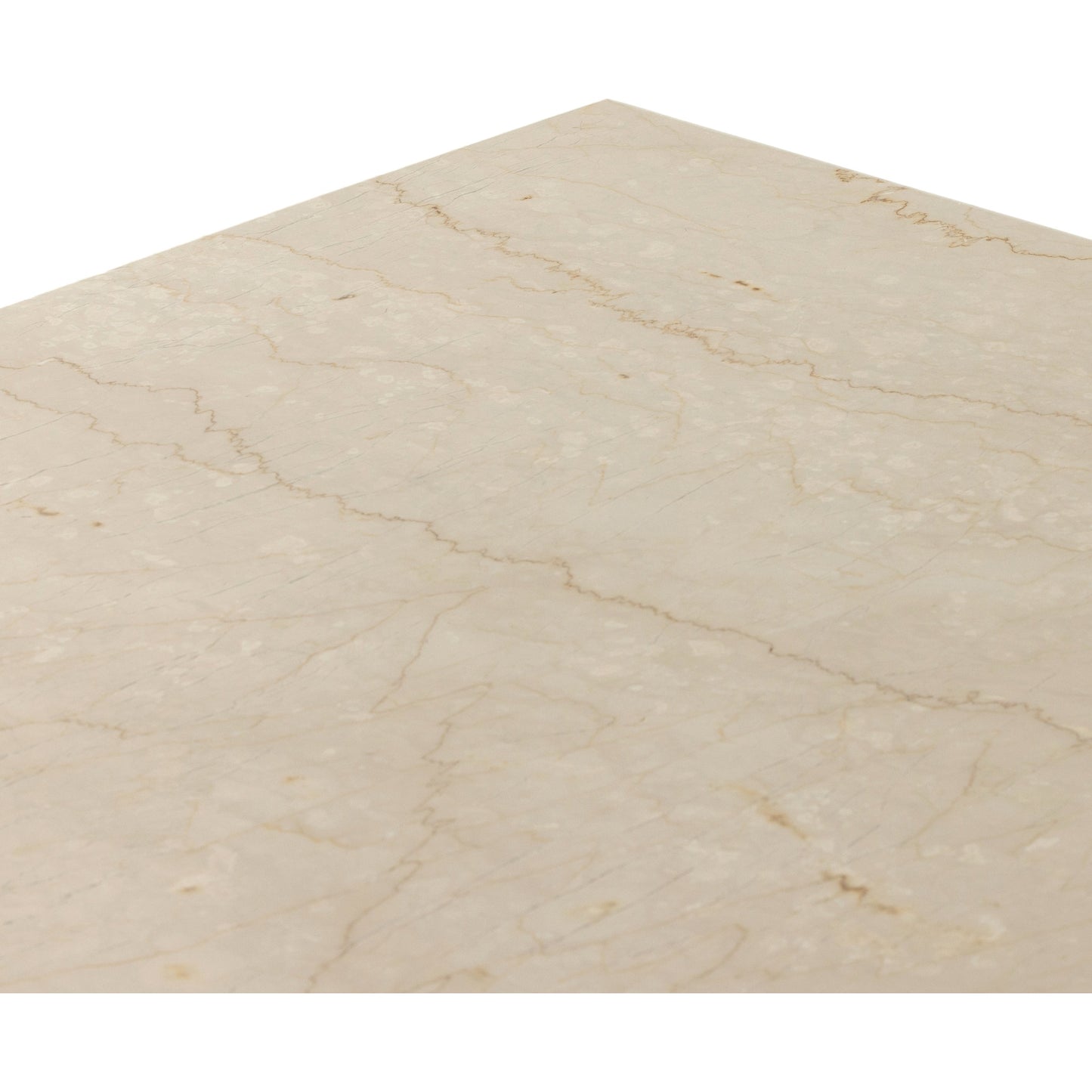009 SI-1901547 | Additional Silo | Arum Dining Table by Four Hands in cream marble. Made from solid marble in a coastal style.