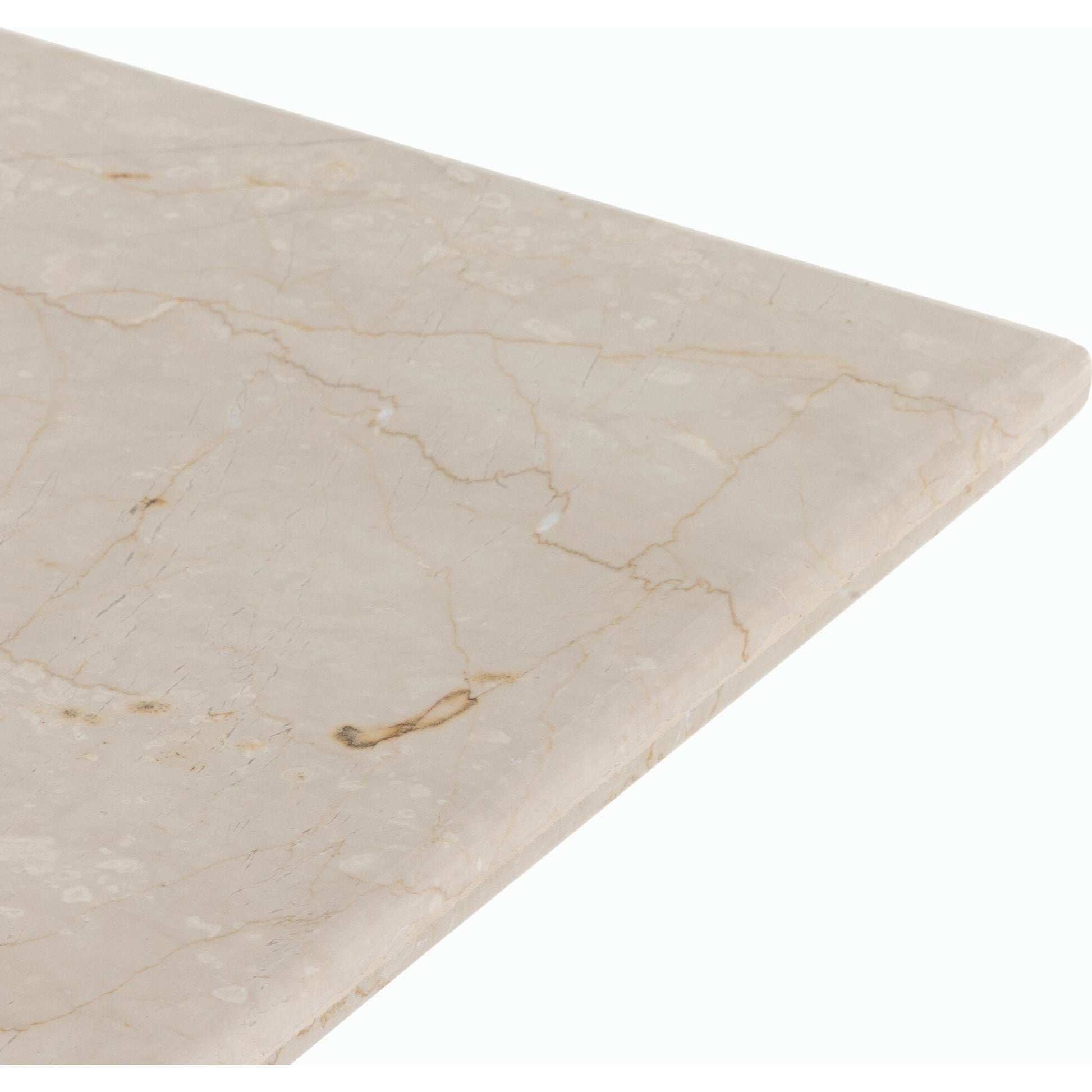 Arum Desk by Four Hands in cream marble. Made from solid marble in a modern style.