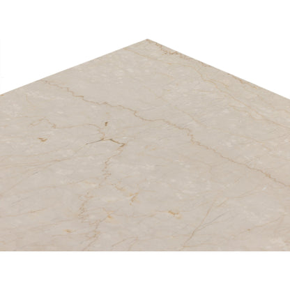 Arum Desk by Four Hands in cream marble. Made from solid marble in a modern style.
