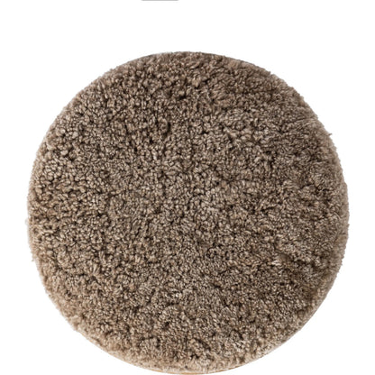 Saldino Bar Stool by Four Hands in taupe shearling, sandy nettlewood. Made from shearling, solid nettlewood in a unique style.