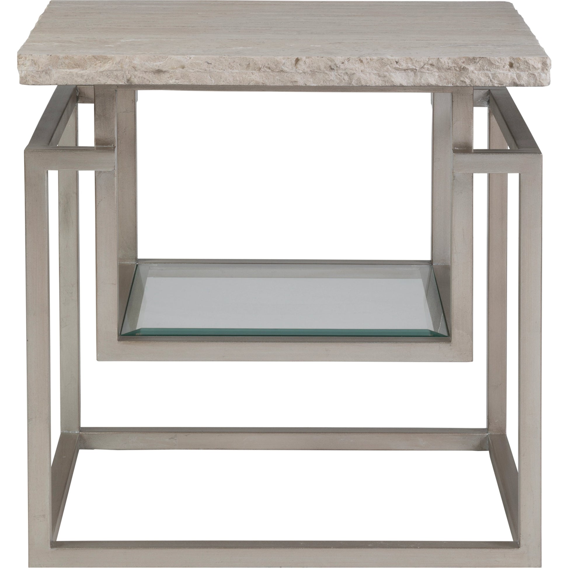 Theo End Table by Artistica Home in champagne leaf. Made from unique in a modern style.