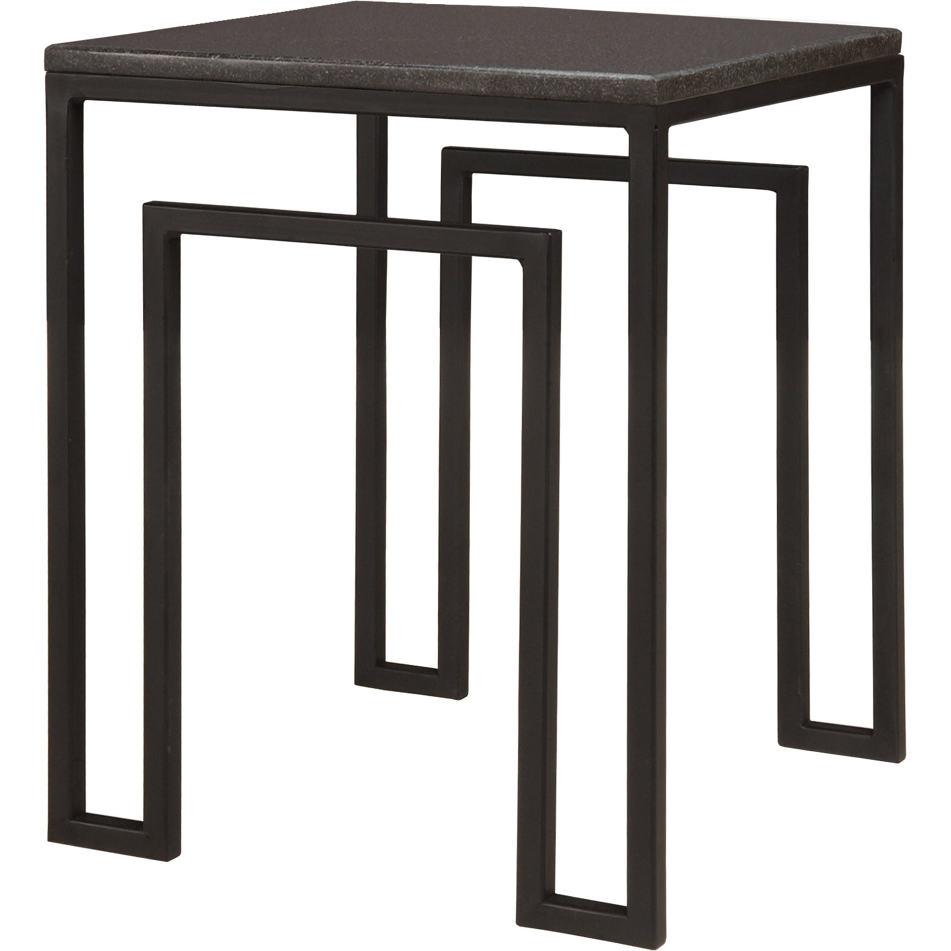 Square Table by Emissary in black. Made from unique in a modern style.