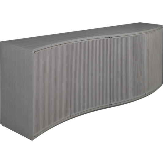 Mavericks Media Console by Artistica Home in misty gray. Made from unique in a modern style.