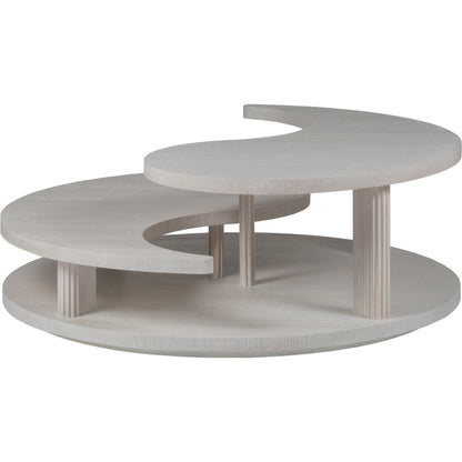Yin Yang Cocktail Table by Artistica Home in misty gray. Made from unique in a modern style.
