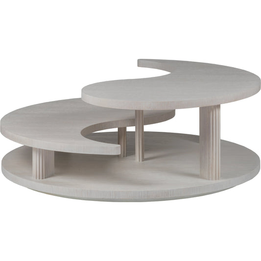 Yin Yang Cocktail Table by Artistica Home in misty gray. Made from unique in a modern style.