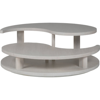 Yin Yang Cocktail Table by Artistica Home in misty gray. Made from unique in a modern style.