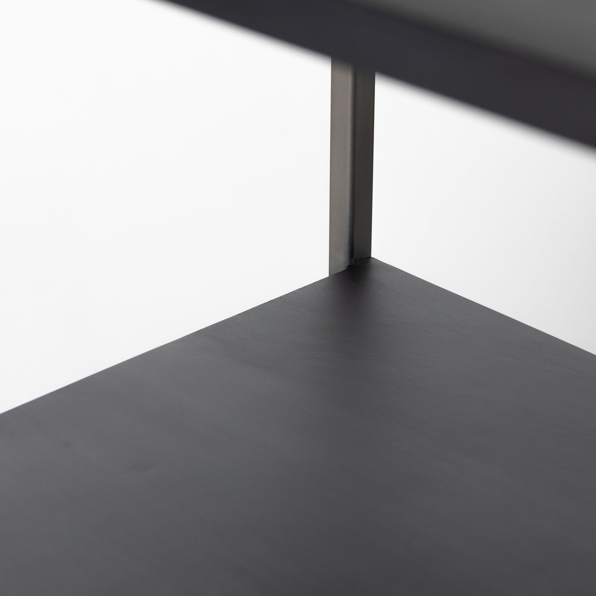Trey Modular Wall Desk with 2 Bookcases by Four Hands. Made from solid poplar, top grain leather, iron in a modern style.