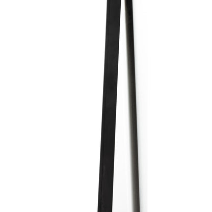 Jacques Floor Mirror by Four Hands in gunmetal. Made from iron, engineered hardwood, mirror in a modern style.