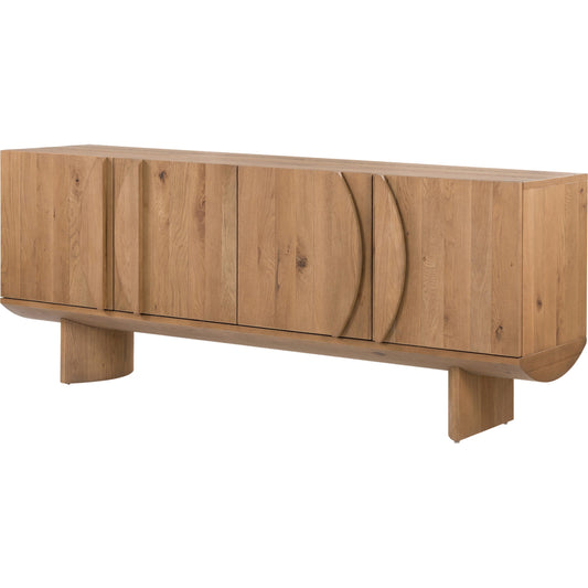Pickford Sideboard by Four Hands in dusted oak veneer, dusted oak thin veneer and dusted oak. Made from oak veneer, thick oak veneer in a modern style.
