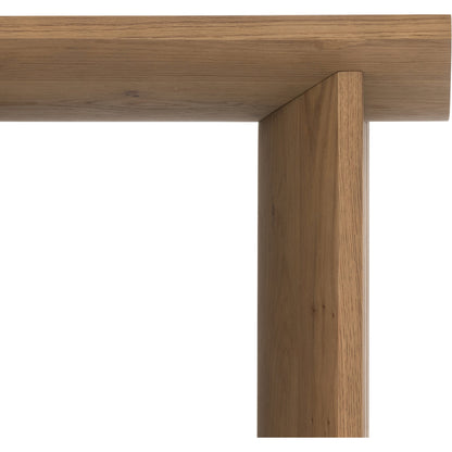 Pickford End Table by Four Hands in dusted oak thin veneer, dusted oak veneer and dusted oak. Made from thick oak veneer in a modern style.