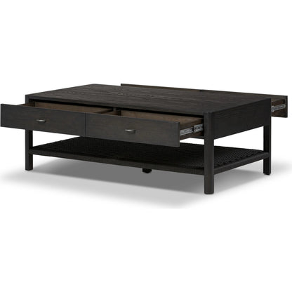 Zuma Coffee Table by Four Hands in dune ash. Made from unique in a coastal style.