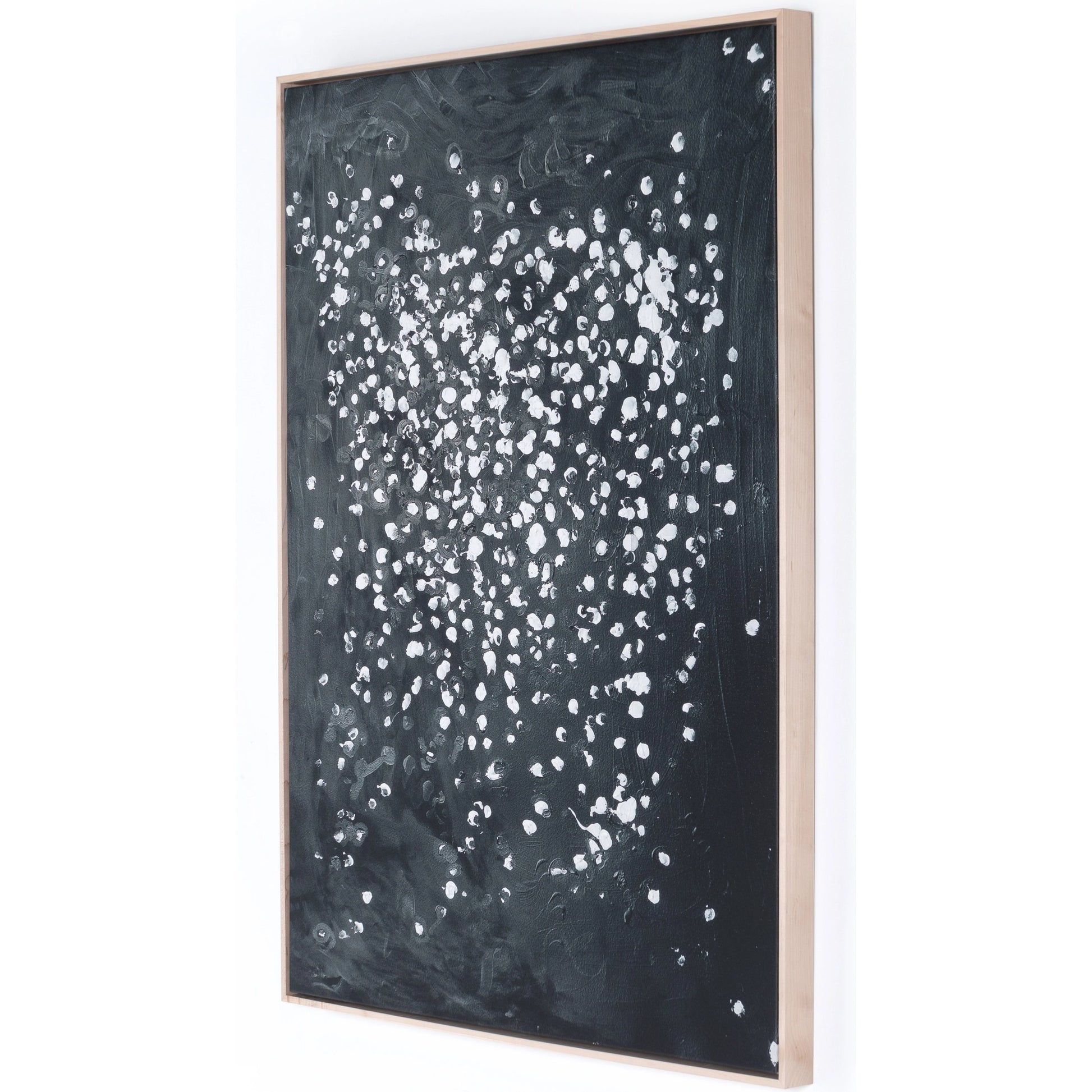 And All the Stars in the Sky by Gold Rush by Four Hands in natural maple floater, matte canvas. Made from american maple, matte canvas, gallery bracer in a modern style.