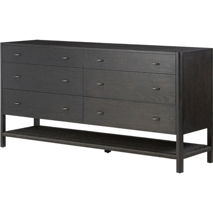 Zuma 6 Drawer Dresser by Four Hands in dune ash. Made from unique in a transitional style.