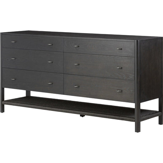 Zuma 6 Drawer Dresser by Four Hands in dune ash. Made from unique in a transitional style.