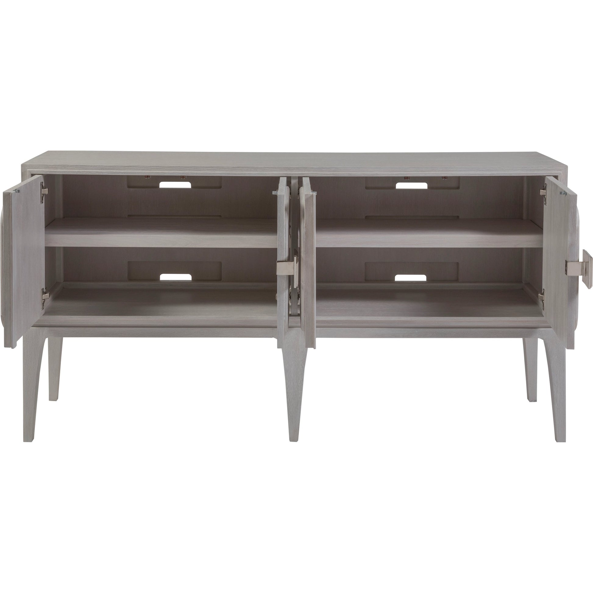 Elixer Console by Artistica Home in misty white gray. Made from unique in a modern style.