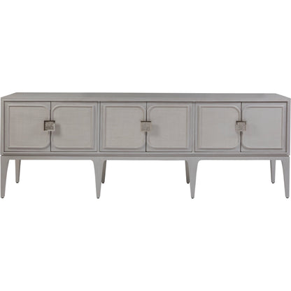 Elixer Long Console by Artistica Home in misty white gray. Made from unique in a modern style.