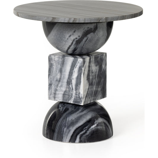 Neda End Table by Four Hands. Made from solid marble in a modern style.