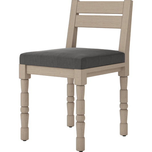 Waller Outdoor Dining Chair, Washed Brown by Four Hands in washed brown. Made from 100% olefin, solid fsc® teak in a transitional style.