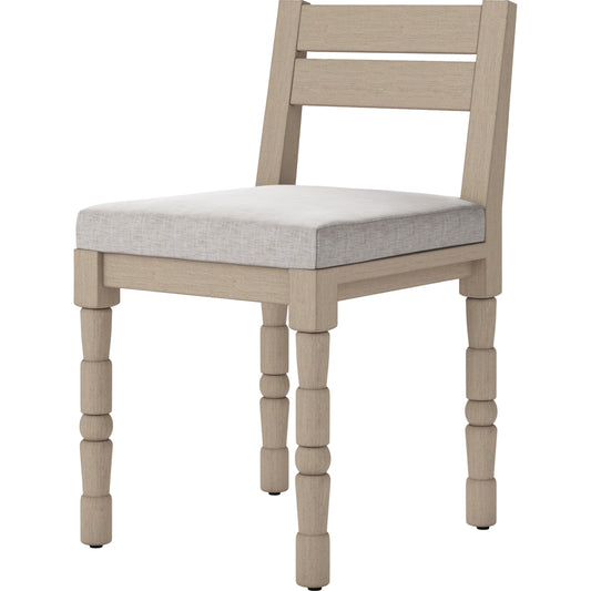 Waller Outdoor Dining Chair, Washed Brown by Four Hands in washed brown. Made from 100% olefin, solid fsc® teak in a transitional style.